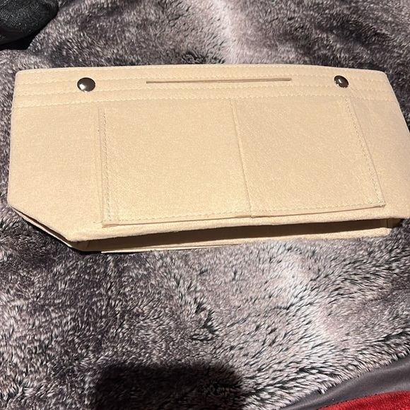 Fashion beige multi pocket felt  bag insert - Picture 3 of 7